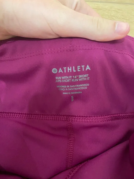 Athleta Deep Pink Performance Skort with Inner Shorts - Picture 2 of 5